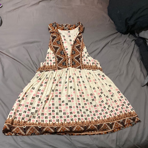 Free People Gorgeous Boho Tunic Top/Mini Dress Size Large - Picture 3 of 8